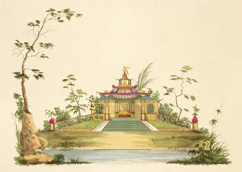 Entwurf für einen chinesischen Tempel, ca. 1810
